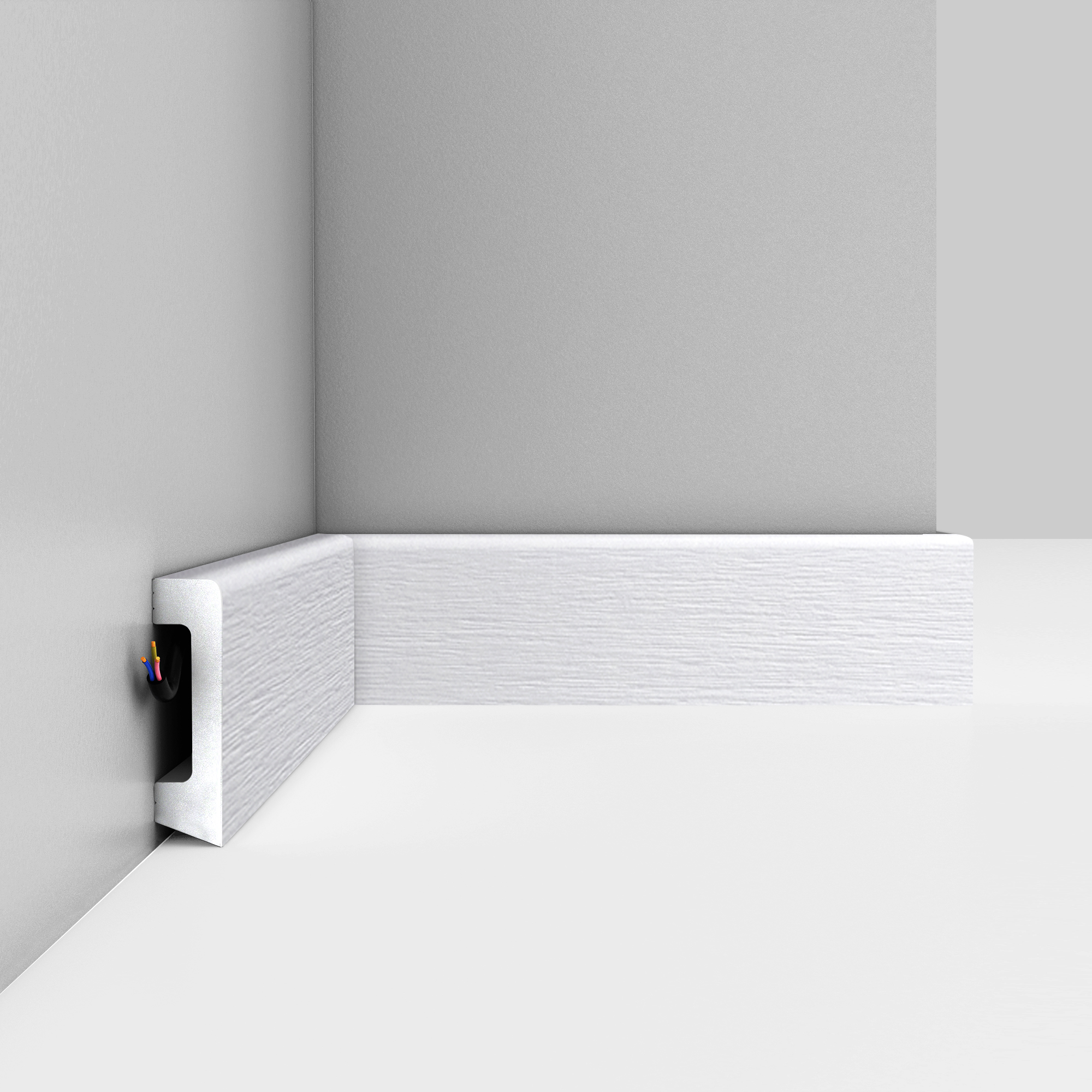 Плинтус Decomaster Дуб белый D234-70 2400×58×16