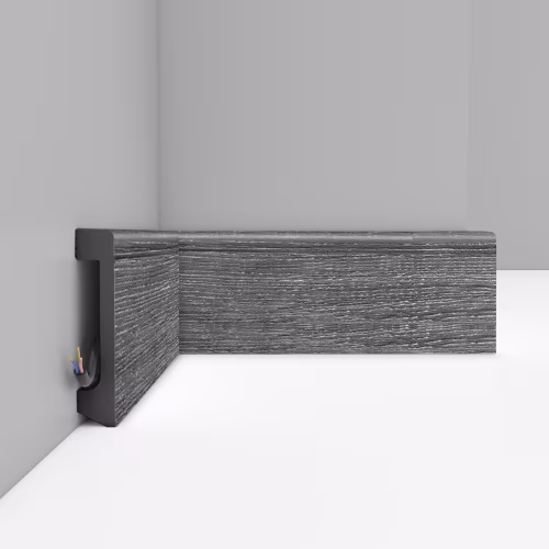 Плинтус Decomaster Дуб титан D235-87 2400×80×17