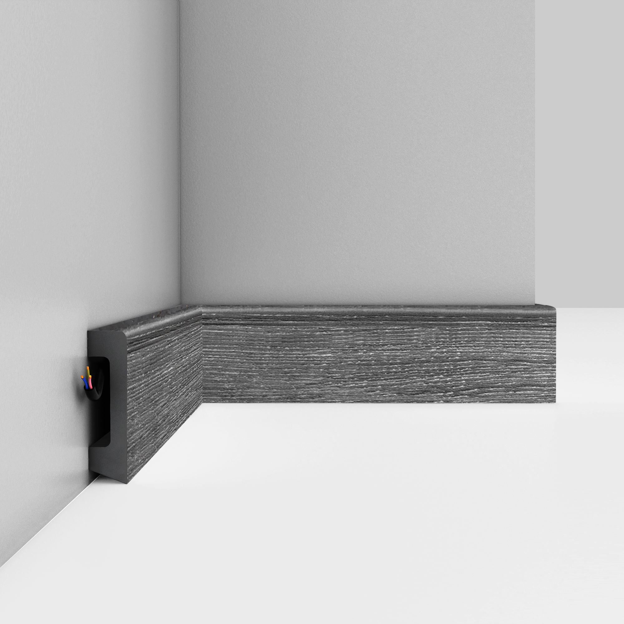 Плинтус Decomaster Дуб титан D234-87 2400×58×16