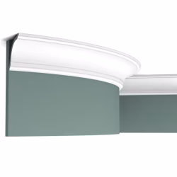 Потолочный плинтус под покраску гибкий Orac Decor Axxent CX199F 2000×80×80