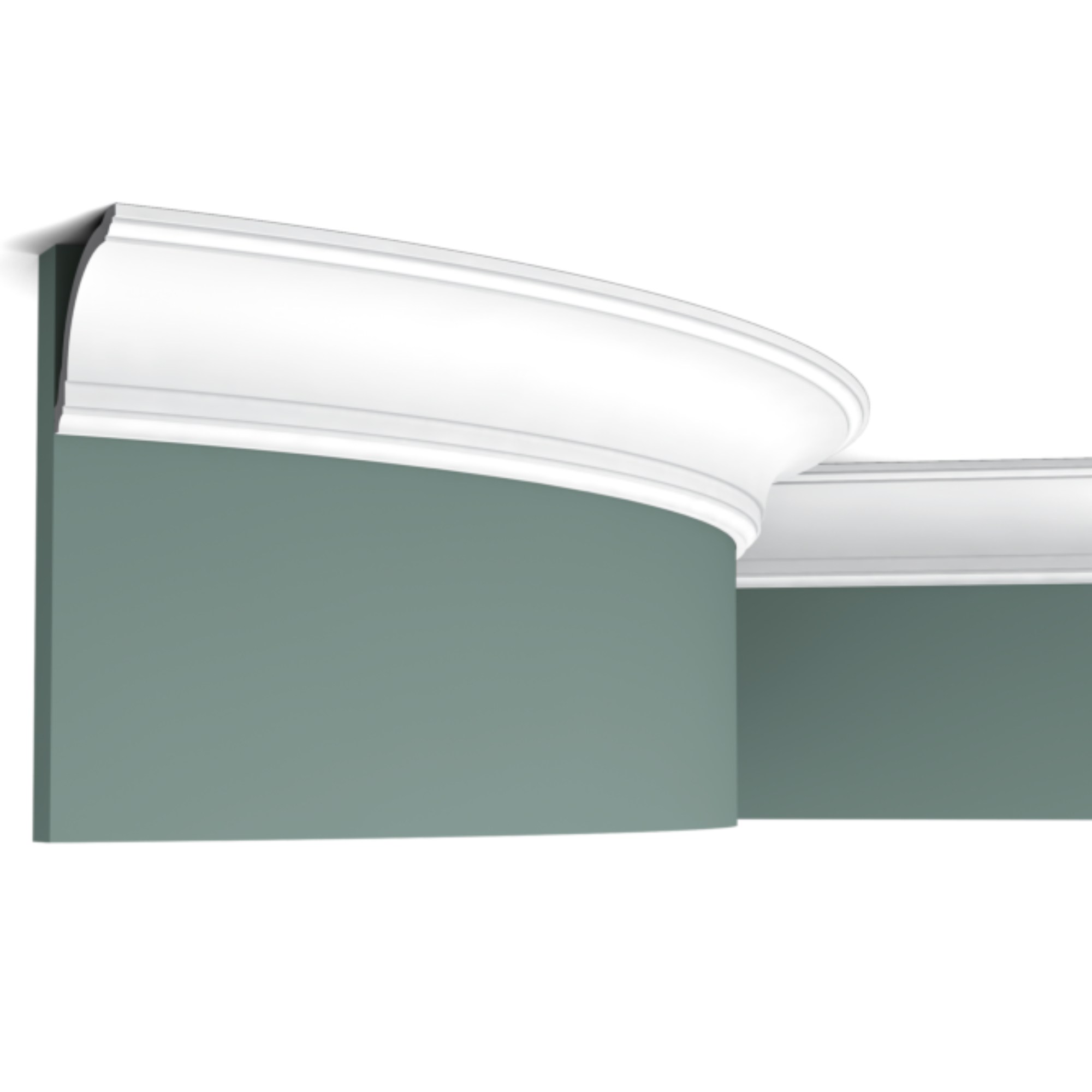 Потолочный плинтус под покраску гибкий Orac Decor Orac Axxent CX199F 2000×80×80