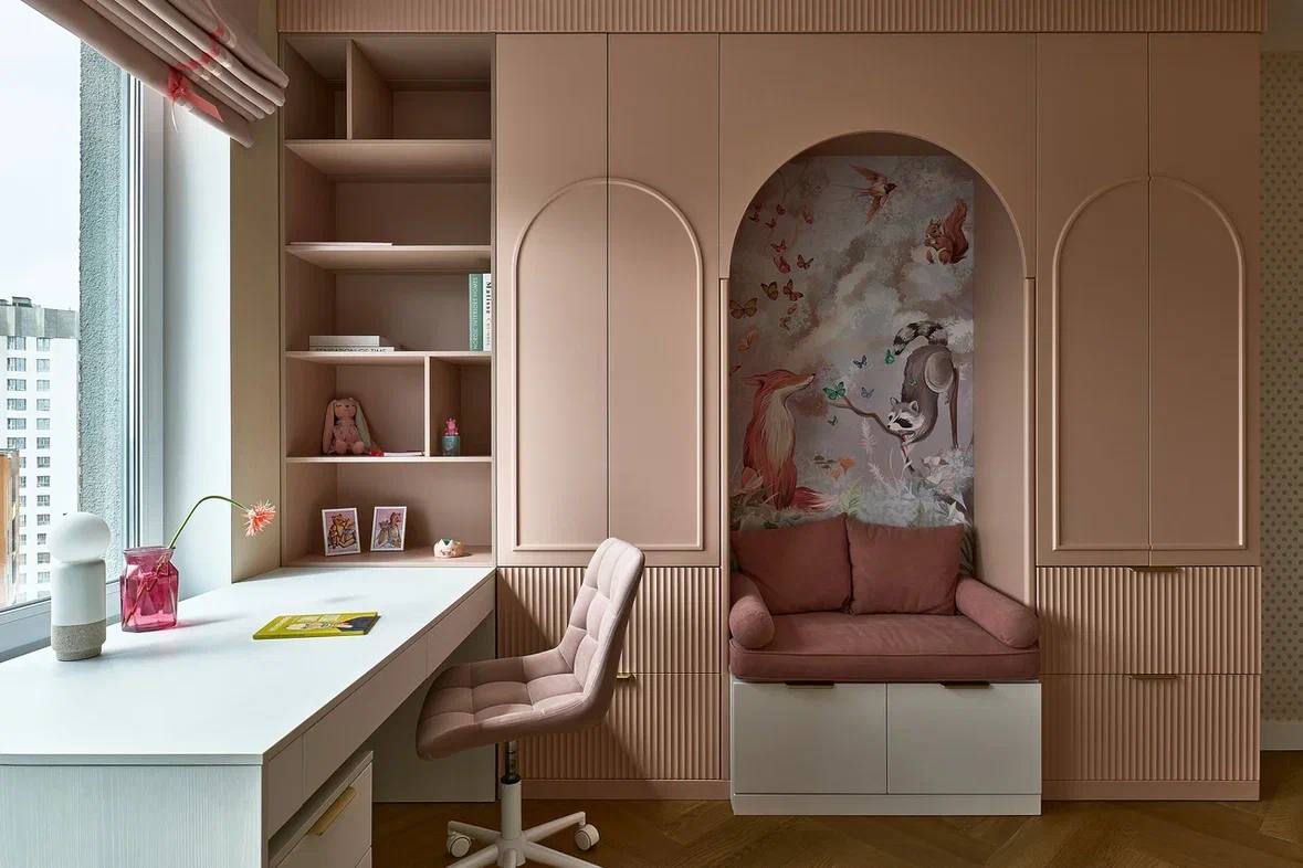 Композитная паркетная доска Quartz Parquet Штучный паркет Дуб Карельский 44-419 венгерская елка 400×100×5 фото в интерьере