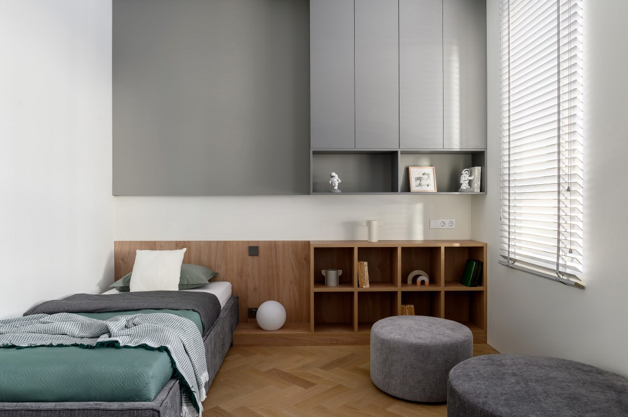 Композитная паркетная доска Quartz Parquet Штучный паркет Дуб Хельсинки 44-1258-58 венгерская елка 400×100×5 фото в интерьере