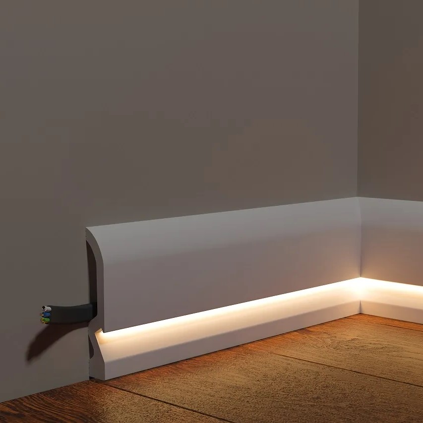 Плинтус под покраску Decor-Dizayn Грани DD700 2000×100×18,1