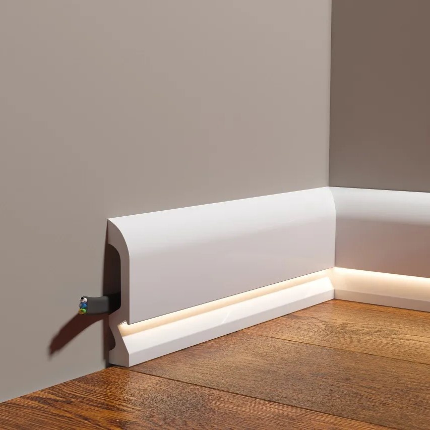 Плинтус под покраску Decor-Dizayn Грани DD700 2000×100×18,1