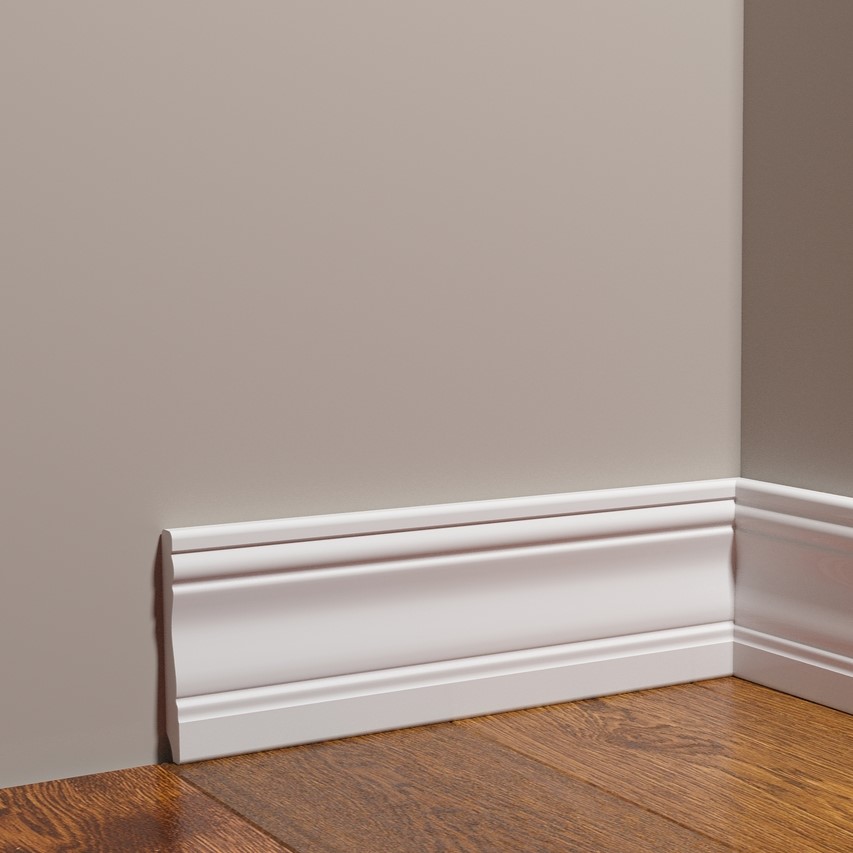 Плинтус под покраску Decor-Dizayn Грани 153 А 2000×95×15