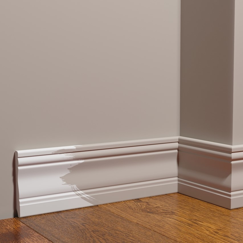 Плинтус под покраску Decor-Dizayn Грани 153 А 2000×95×15