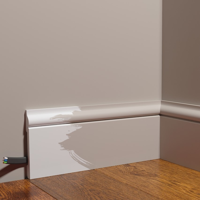 Плинтус под покраску Decor-Dizayn Грани DD004 2000×119×15