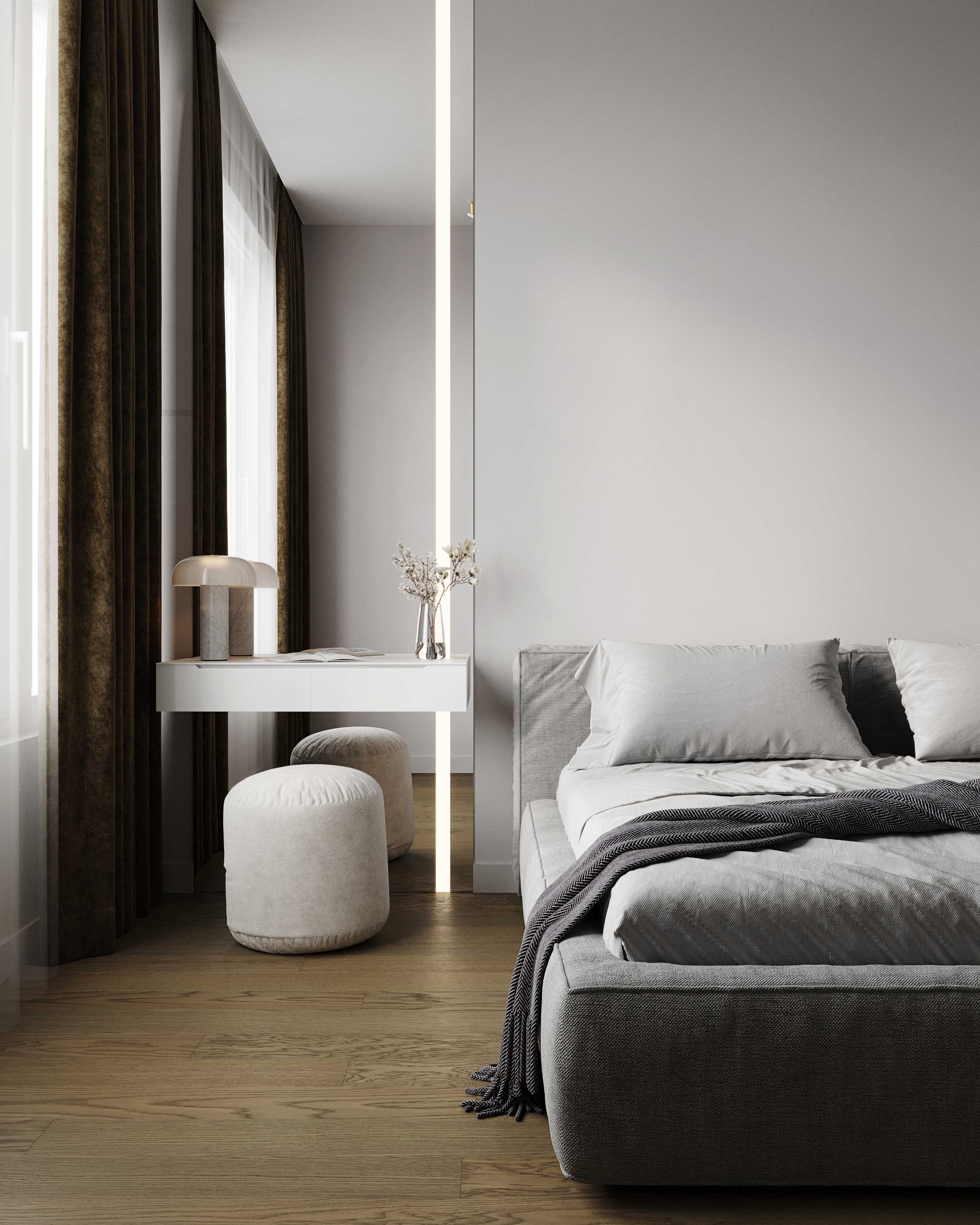 Композитная паркетная доска Quartz Parquet Классик Дуб Конго 1258-54 400-1220×152×5 фото в интерьере