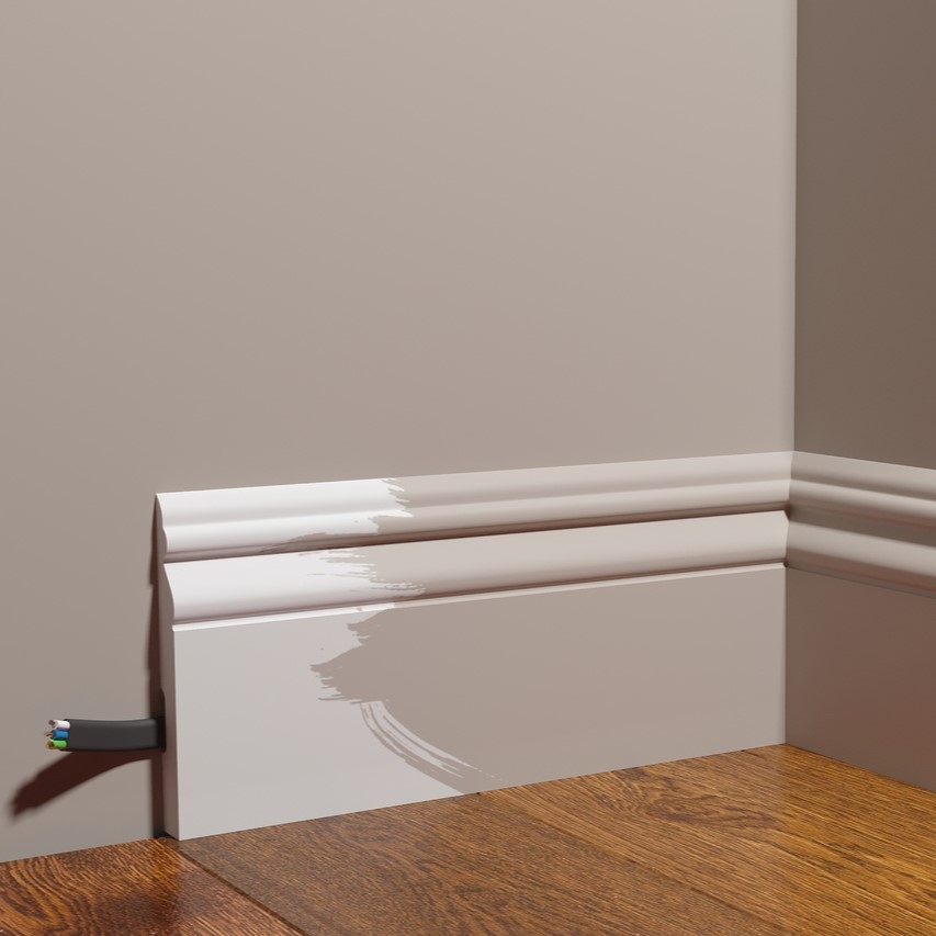 Плинтус под покраску Decor-Dizayn Грани DD50 2000×126×16