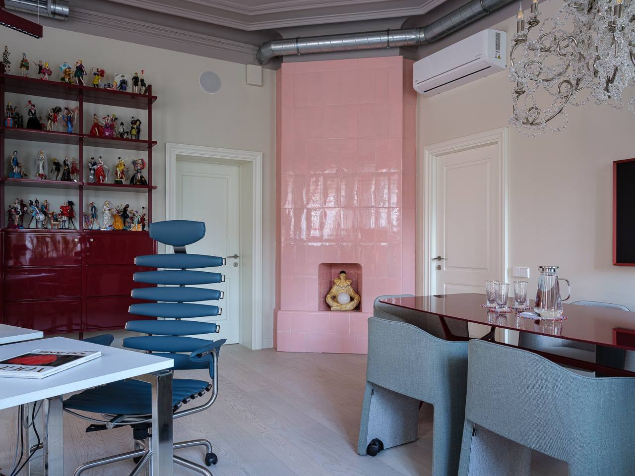 Композитная паркетная доска Quartz Parquet Классик Дуб Скандинавский 1258-57 400-1220×152×7 фото в интерьере