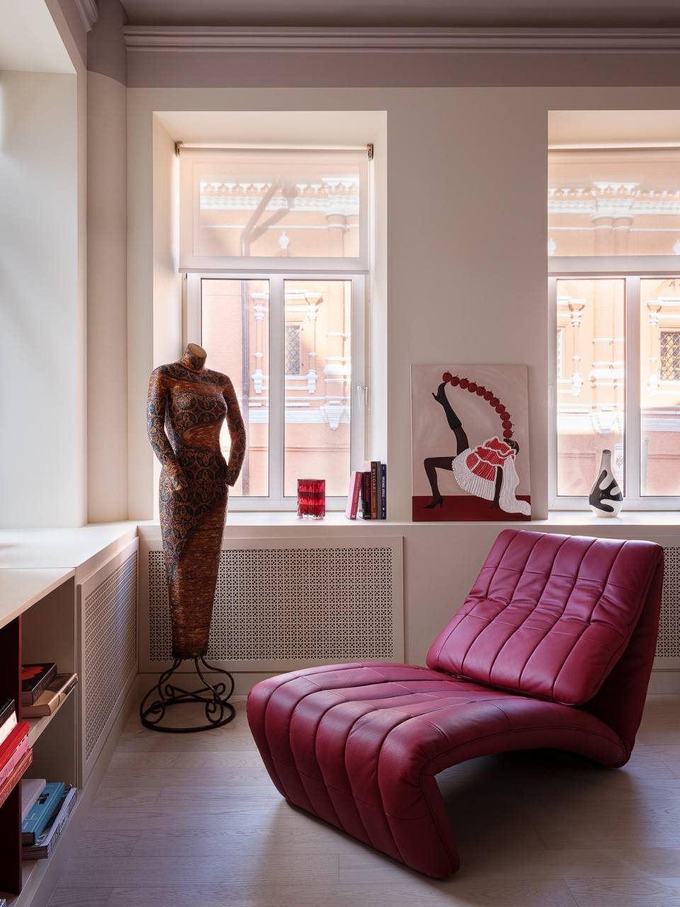 Композитная паркетная доска Quartz Parquet Классик Дуб Скандинавский 1258-57 400-1220×152×7 фото в интерьере