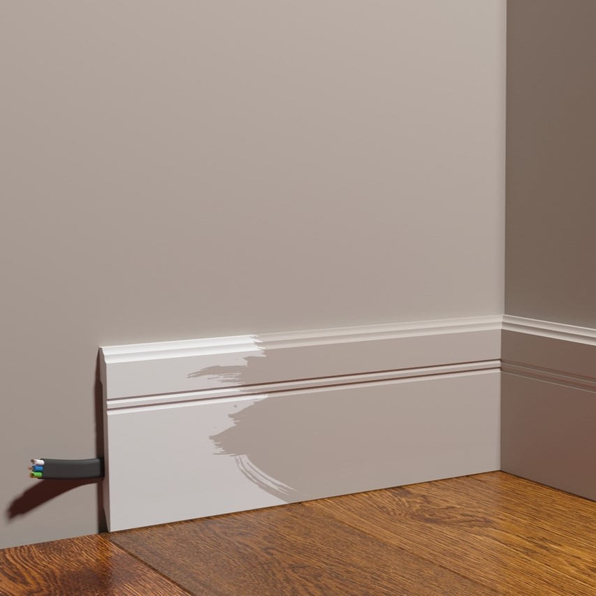 Плинтус под покраску Decor-Dizayn Грани DD105 2000×108×12