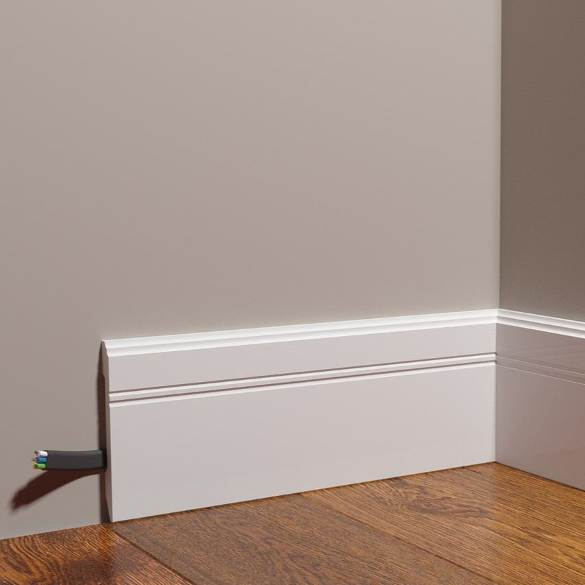 Плинтус под покраску Decor-Dizayn Грани DD105 2000×108×12