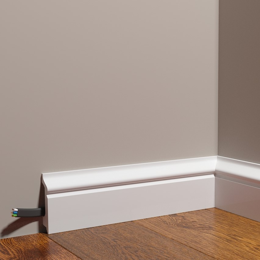 Плинтус под покраску Decor-Dizayn Грани DD122 2000×78×21