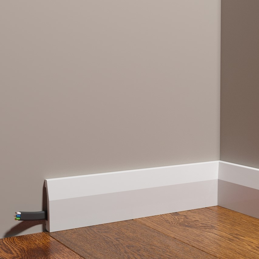 Плинтус под покраску Decor-Dizayn Грани DD125 2000×70×15