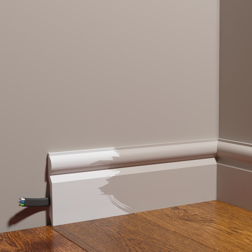 Плинтус под покраску Decor-Dizayn Грани DD137 2000×100×14