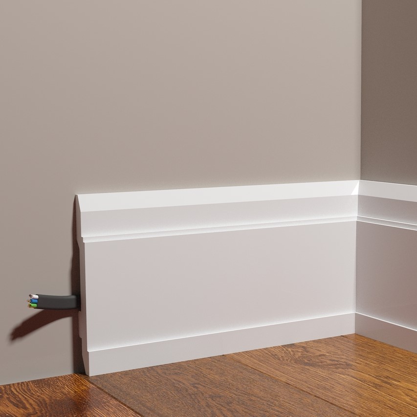 Плинтус под покраску Decor-Dizayn Грани DD702 2000×150×22