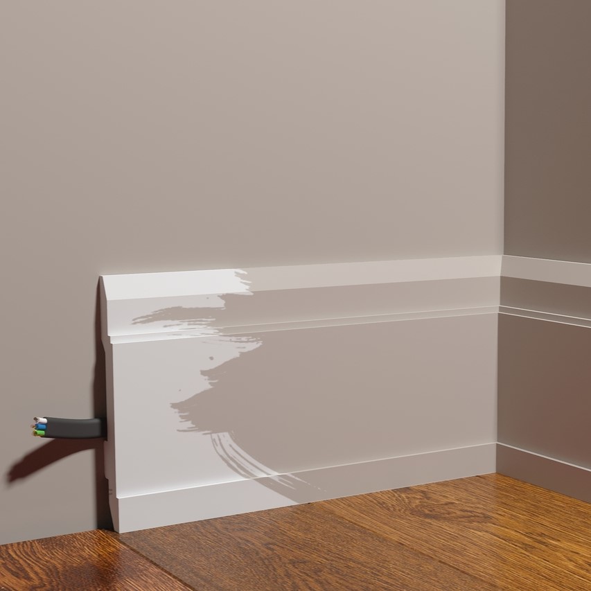 Плинтус под покраску Decor-Dizayn Грани DD702 2000×150×22