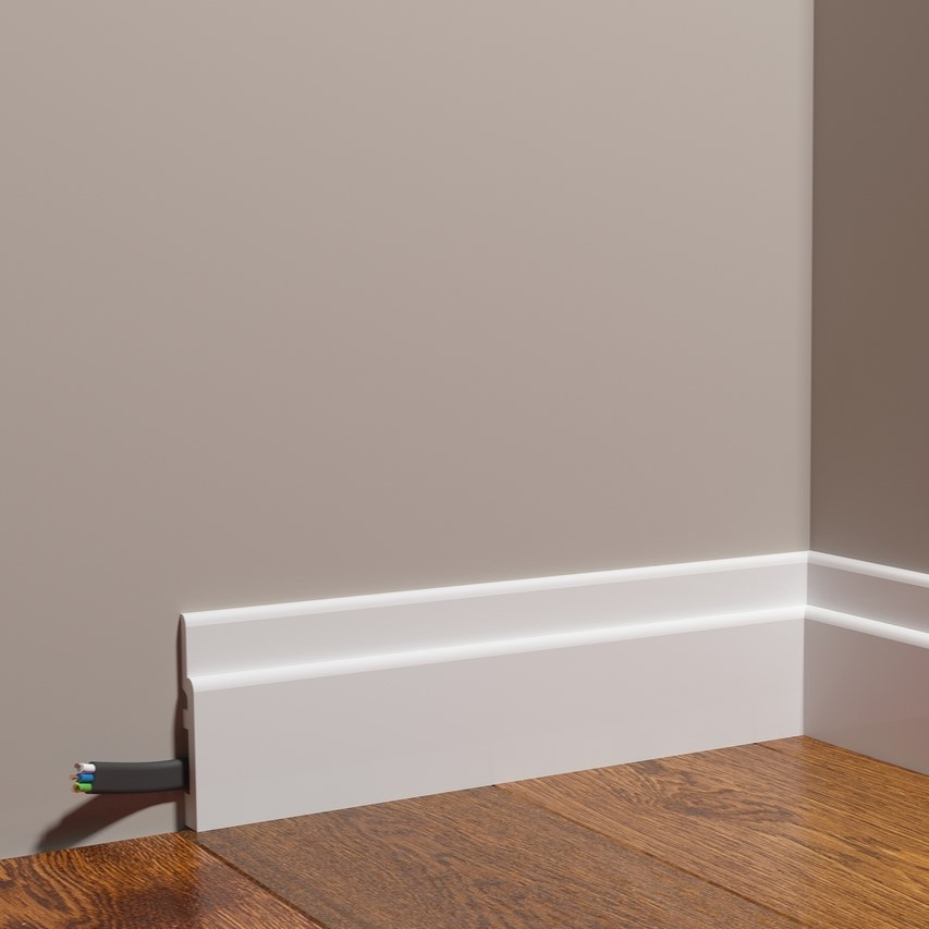 Плинтус под покраску Decor-Dizayn Грани DD703 2000×80×12