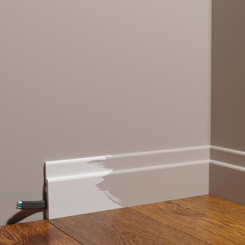 Плинтус под покраску Decor-Dizayn Грани DD703 2000×80×12