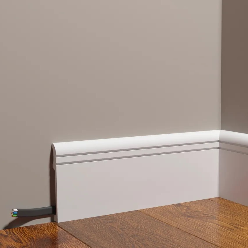 Плинтус под покраску Decor-Dizayn Modern DD721 2000×110×15