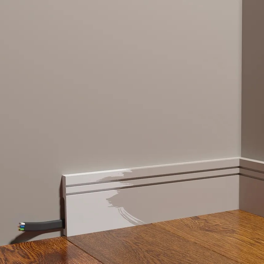 Плинтус под покраску Decor-Dizayn Modern DD717 2000×80×13