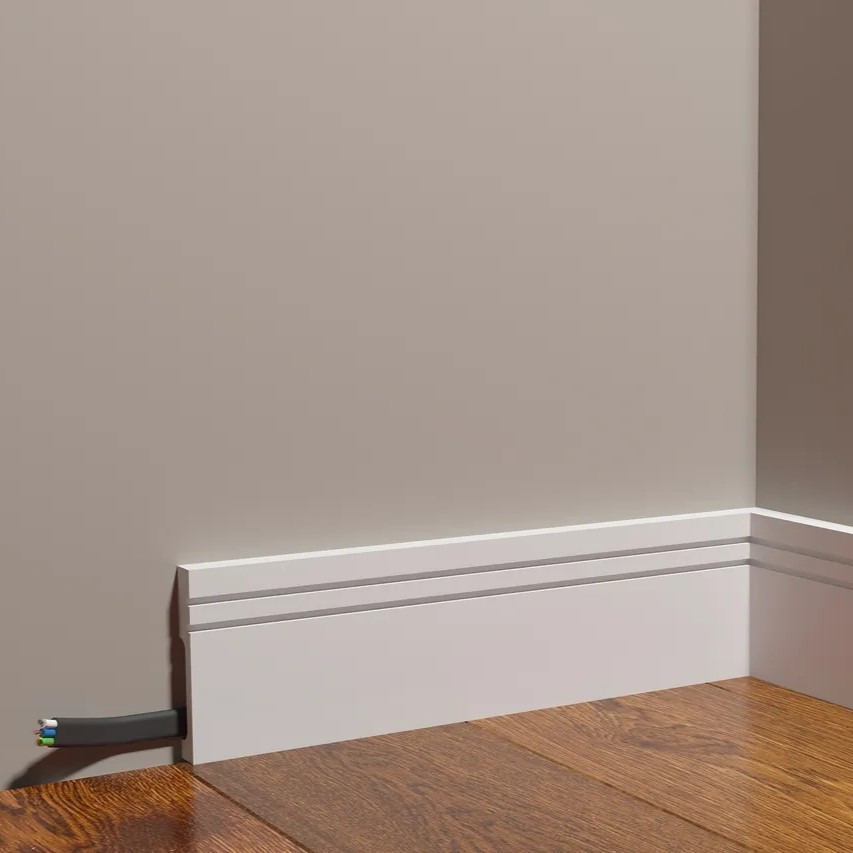 Плинтус под покраску Decor-Dizayn Modern DD717 2000×80×13