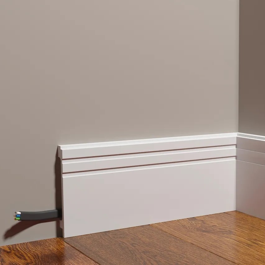 Плинтус под покраску Decor-Dizayn Modern DD724 2000×120×16