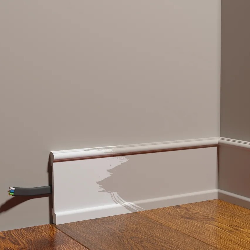 Плинтус под покраску Decor-Dizayn Estet DD712 2000×100×17