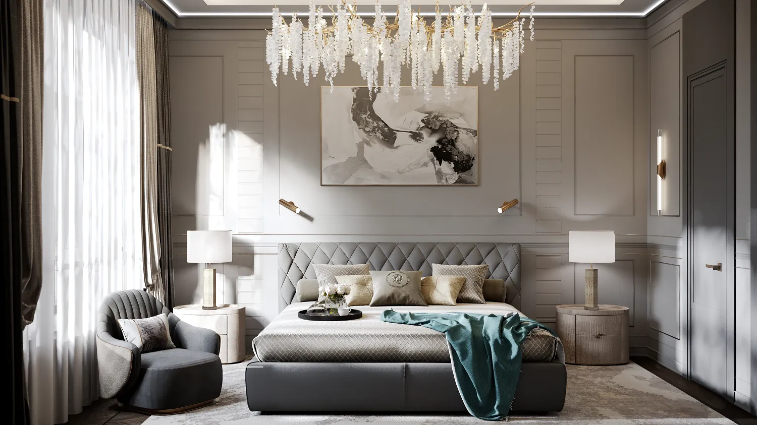 Плинтус под покраску Decor-Dizayn Estet DD712 2000×100×17 фото в интерьере