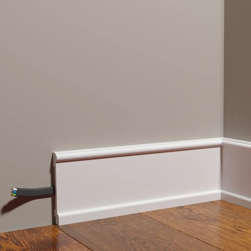 Плинтус под покраску Decor-Dizayn Estet DD712 2000×100×17