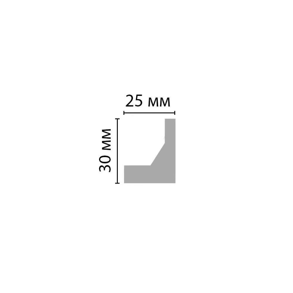 Молдинг под покраску Decomaster D507 2000×30×25