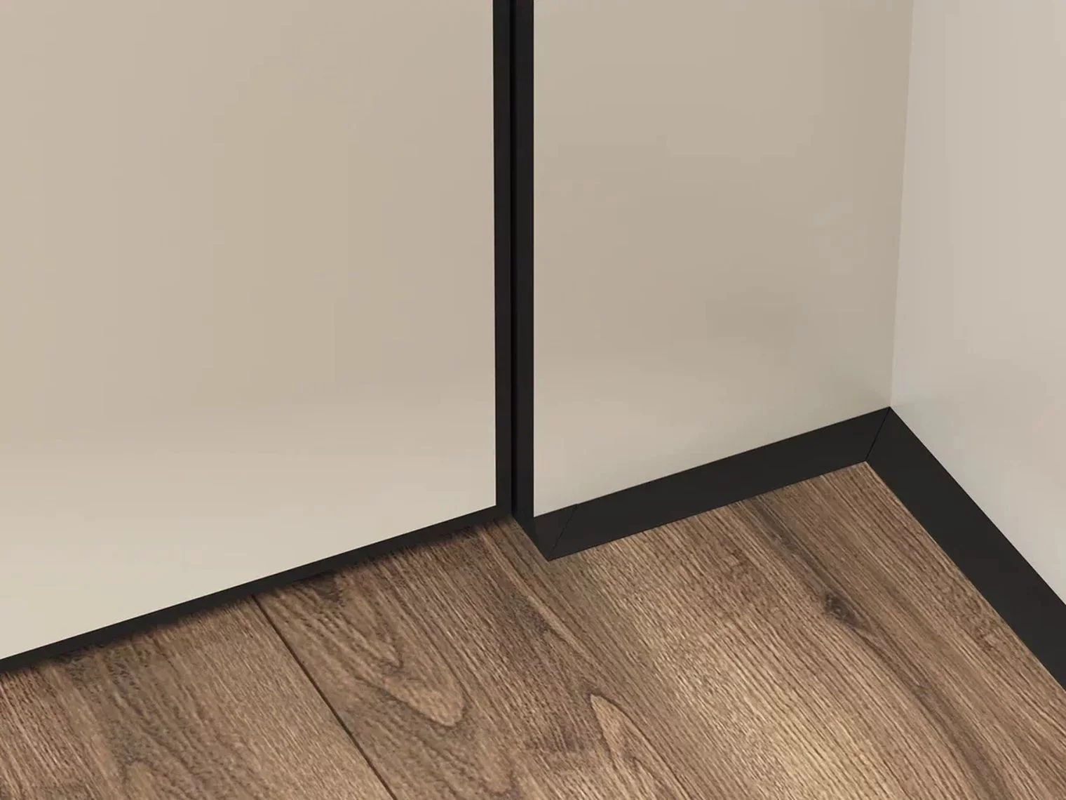 Микроплинтус алюминиевый Laconistiq Micro 19 ARM Черный муар RAL 9005 19-31-245 2450×19×5,5