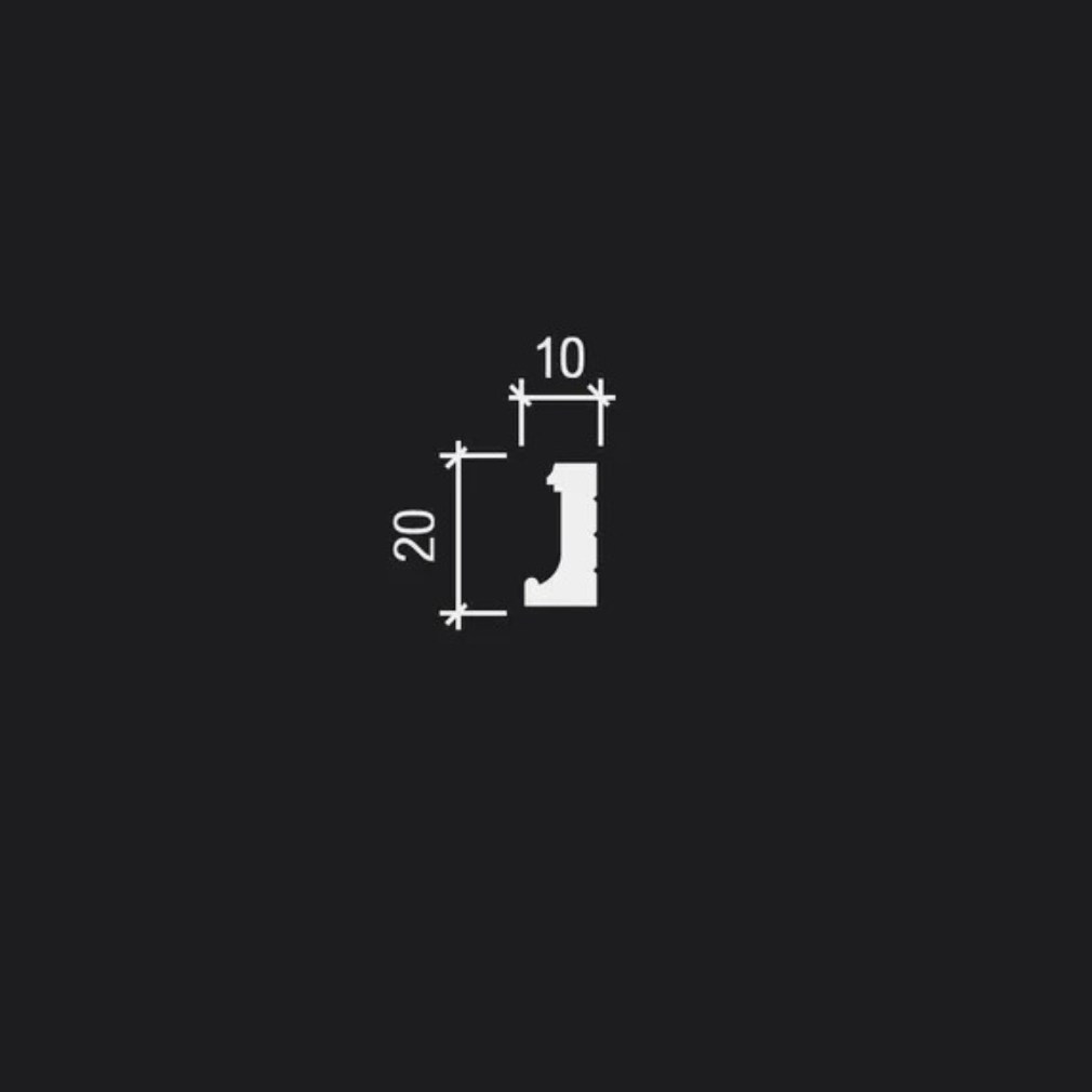 Молдинг из полистирола под покраску Decor-Dizayn Estet DD628 2000×20×10