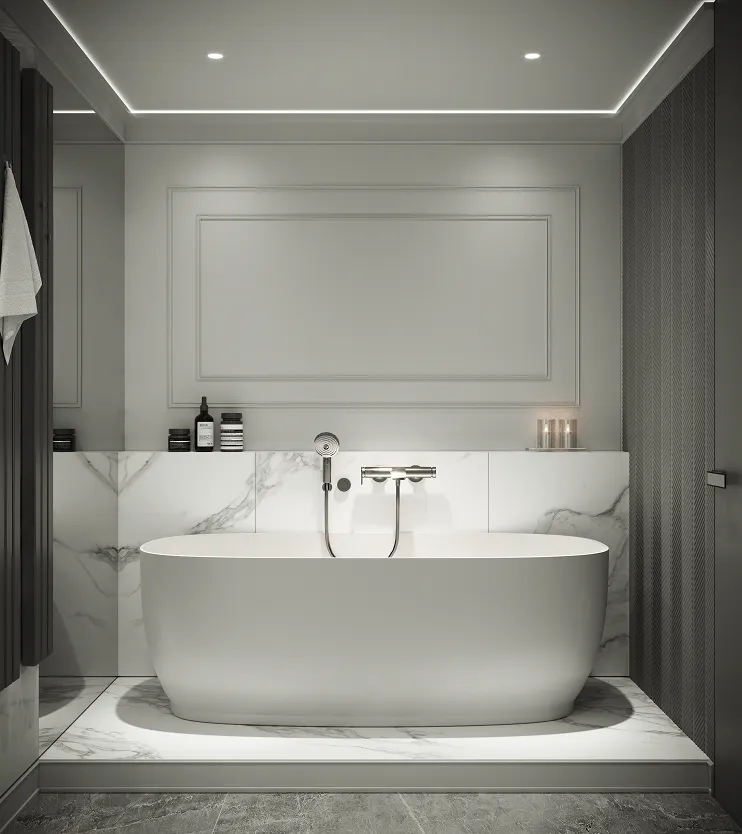 Молдинг из полистирола под покраску Decor-Dizayn Estet DD627 2000×15×13 фото в интерьере