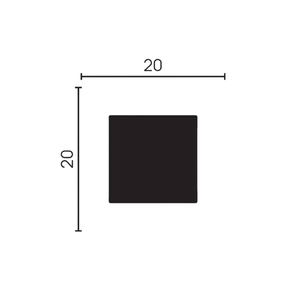 Молдинг из полистирола под покраску Decor-Dizayn Грани DD622 3000×20×20