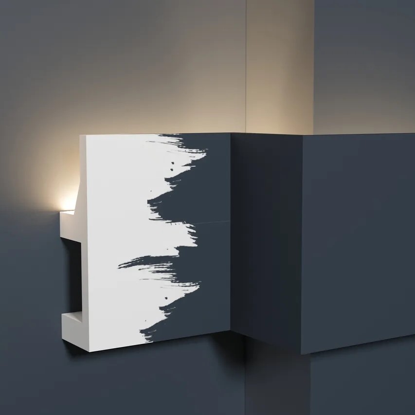 Молдинг из полистирола под покраску Decor-Dizayn Грани DD615 2000×80×25