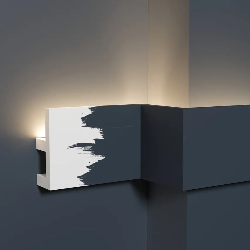 Молдинг из полистирола под покраску Decor-Dizayn Грани DD617 2000×50×20