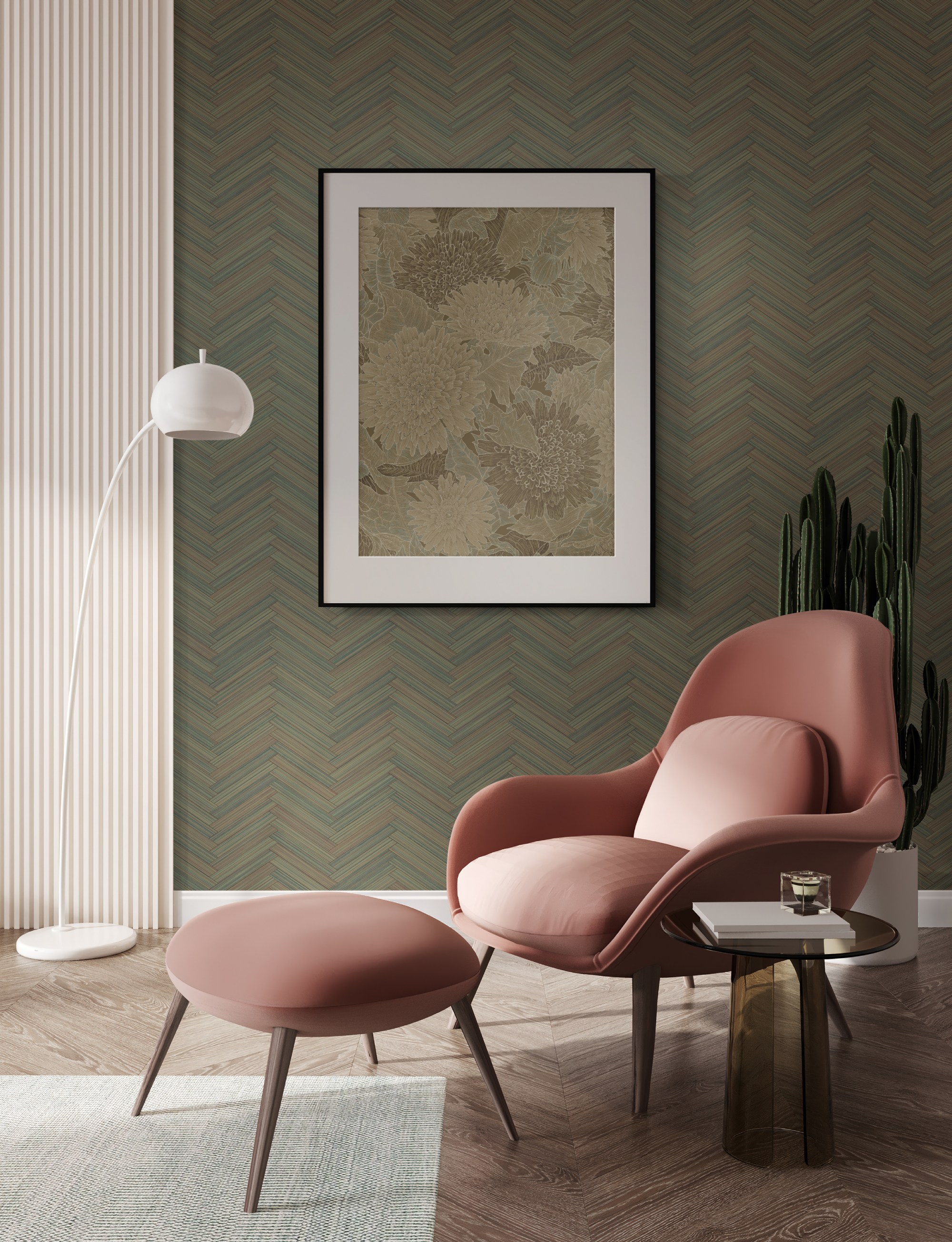 Обои Milassa Микадо Бамбук KTS4 005/1 10,05×1 фото в интерьере