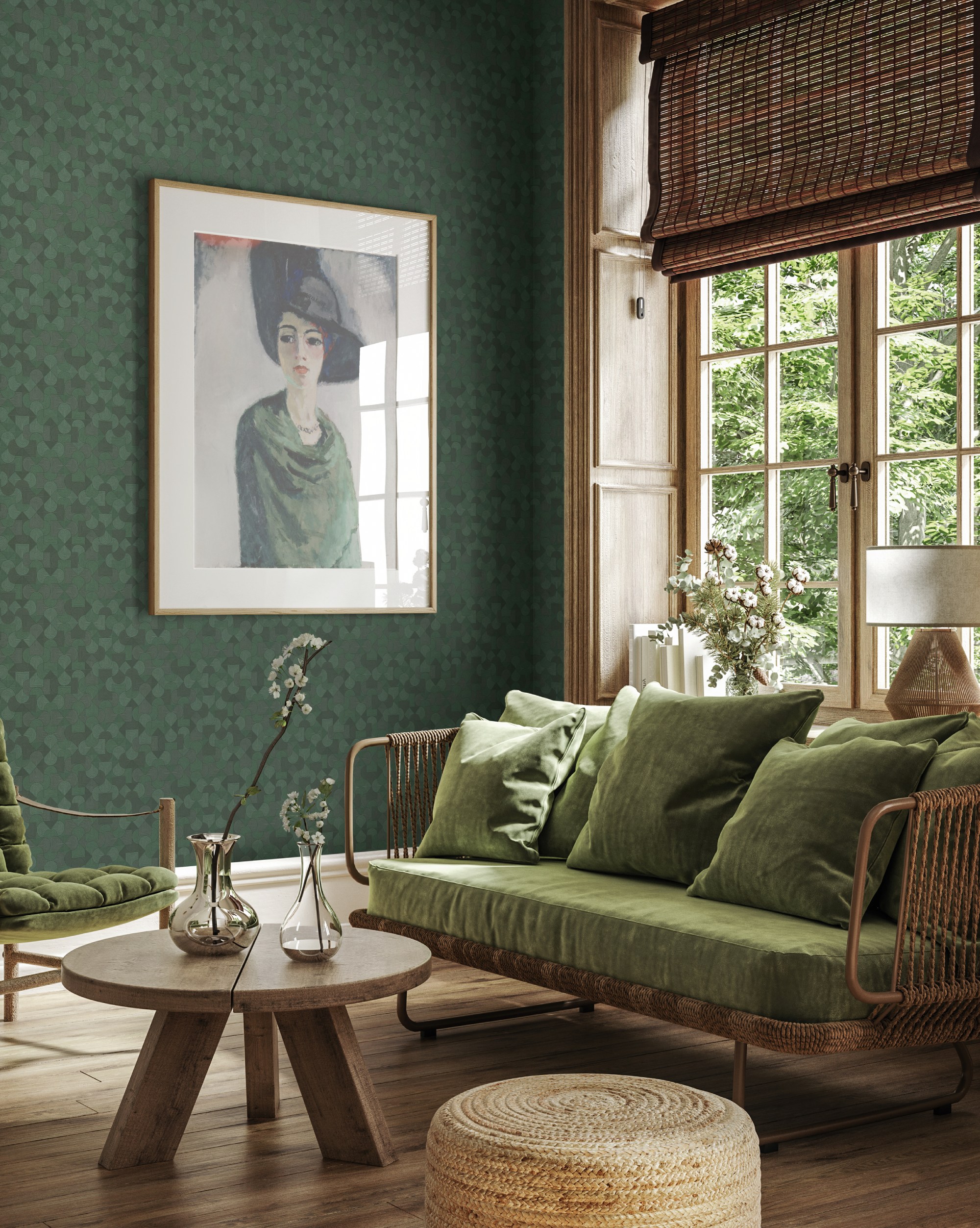 Обои Milassa Микадо Кимоно KTS2 005 10,05×1 фото в интерьере