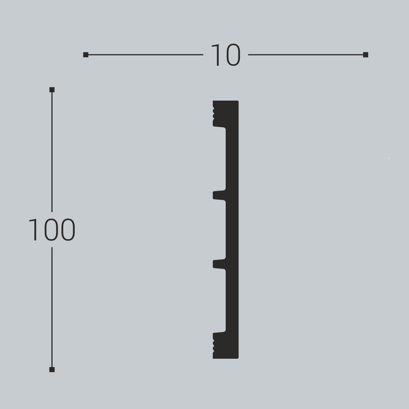 Молдинг под покраску Bello Deco M20 2000×100×10