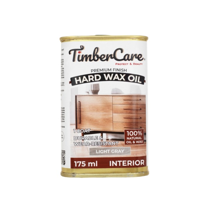 Масло с твердым воском TimberCare Hard Wax Oil цвет Светло-серый 350107 0,175 л