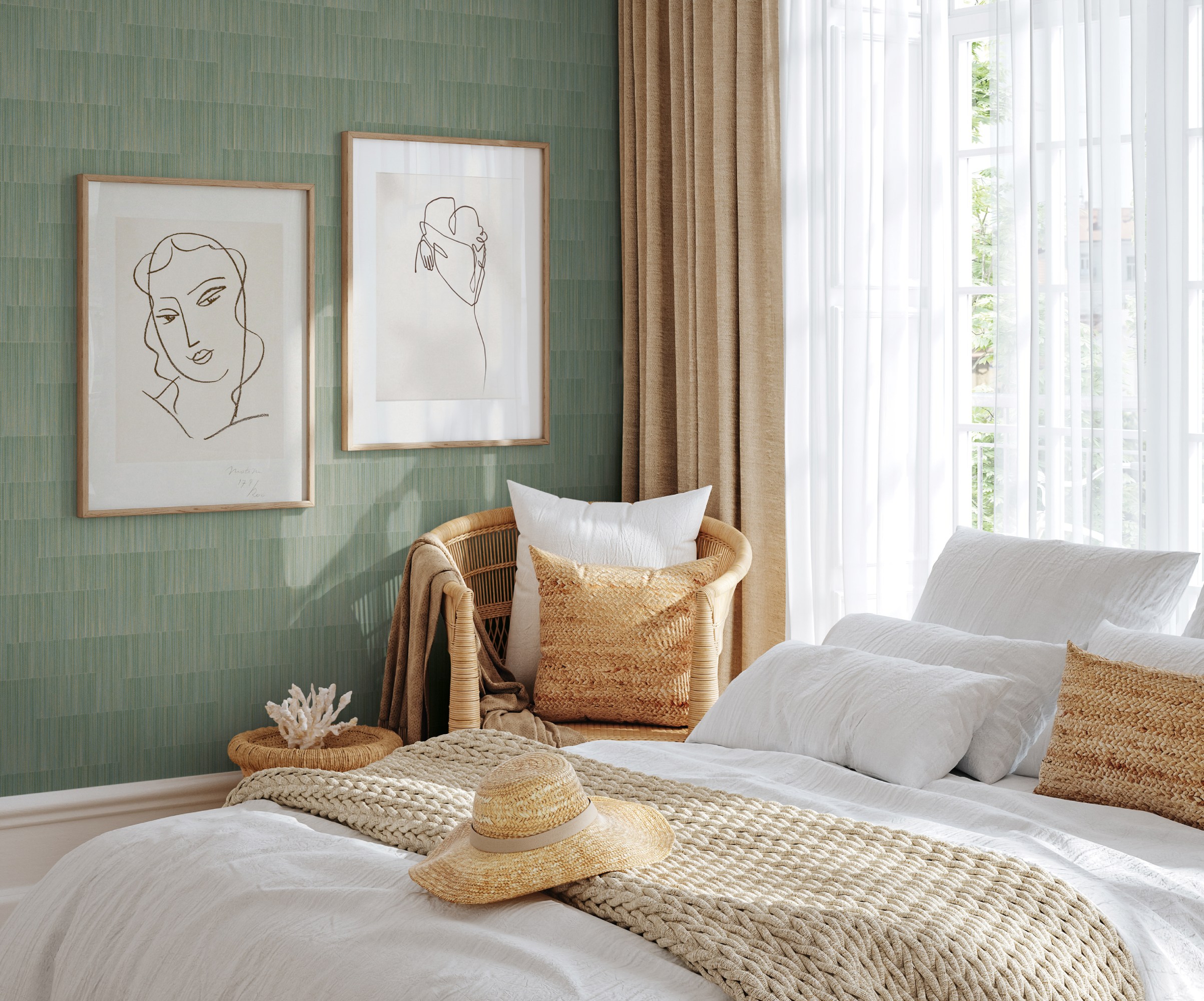 Обои Milassa Микадо KTS3 005 10,05×1 фото в интерьере