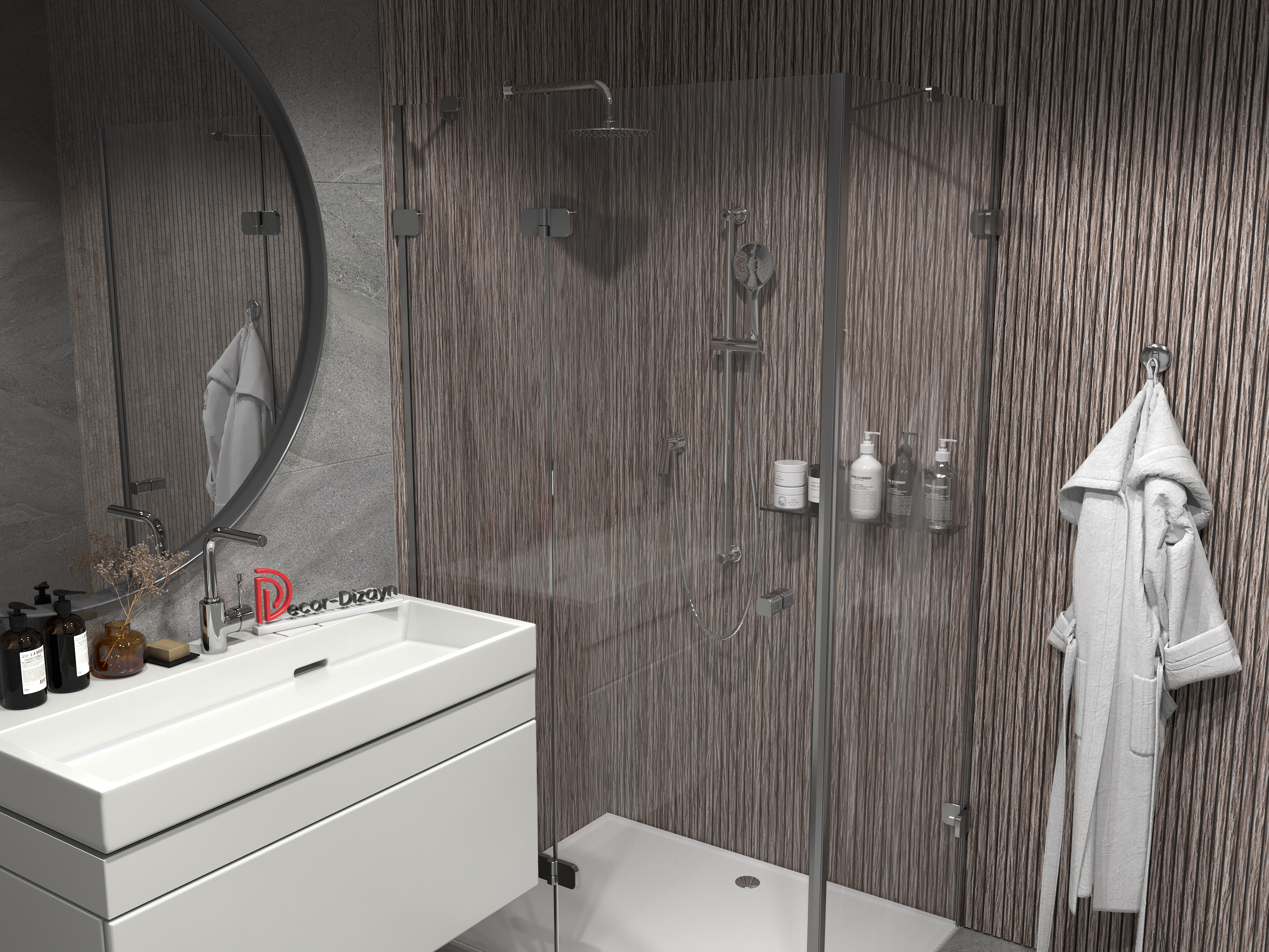 Рейка декоративная Decor-Dizayn 611-80SH 3000×30×20 фото в интерьере