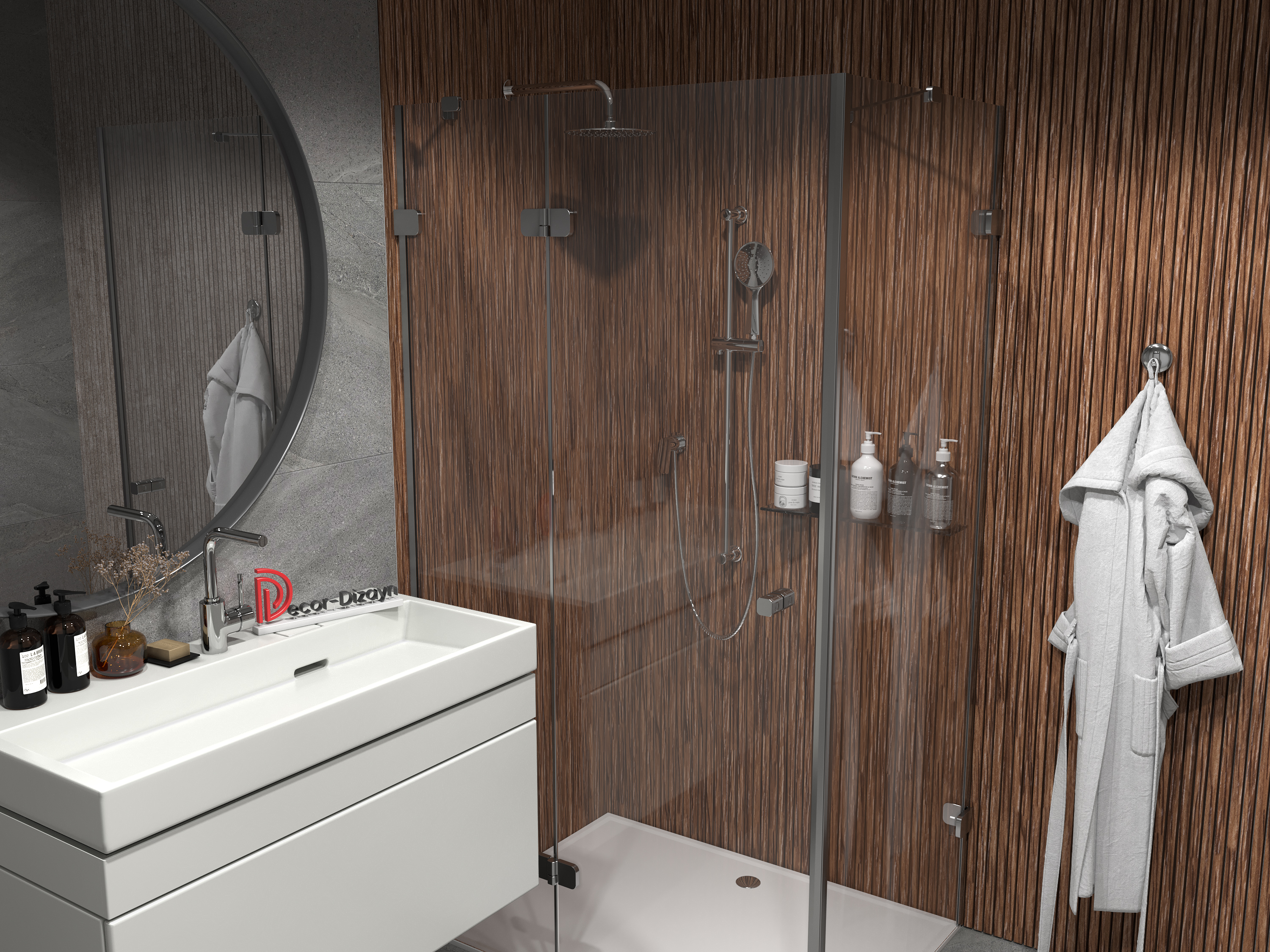 Рейка декоративная Decor-Dizayn 611-83SH 3000×30×20 фото в интерьере