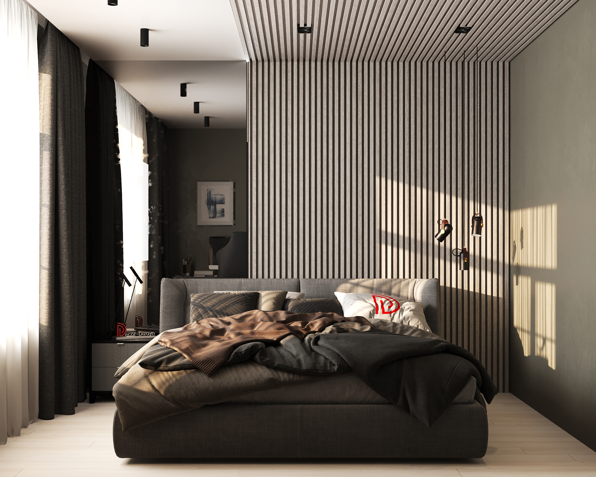 Рейка декоративная Decor-Dizayn 611-89SH 3000×30×20 фото в интерьере