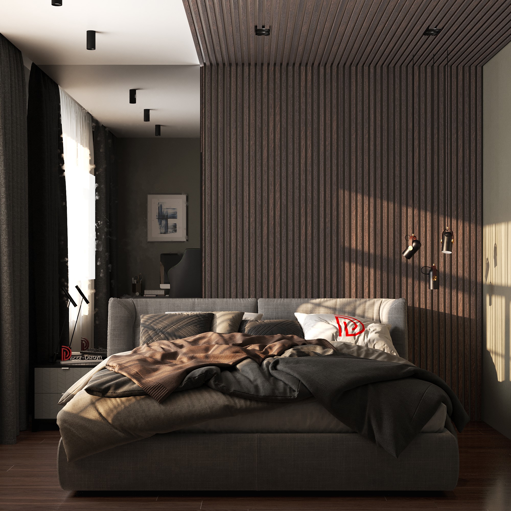 Рейка декоративная Decor-Dizayn 611-93SH 3000×30×20 фото в интерьере