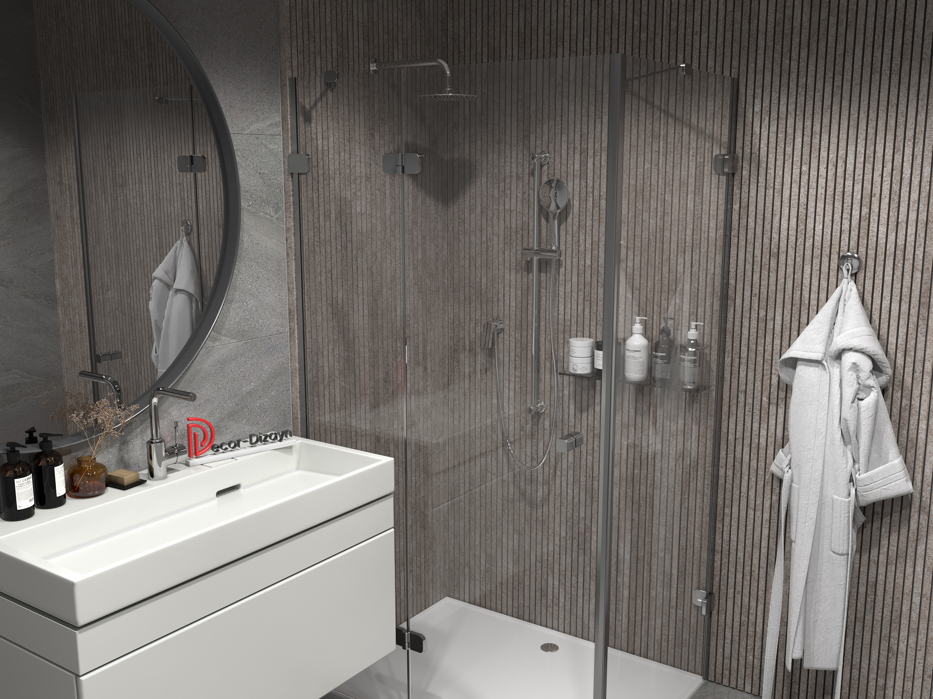 Рейка декоративная Decor-Dizayn 611-25 3000×30×20 фото в интерьере