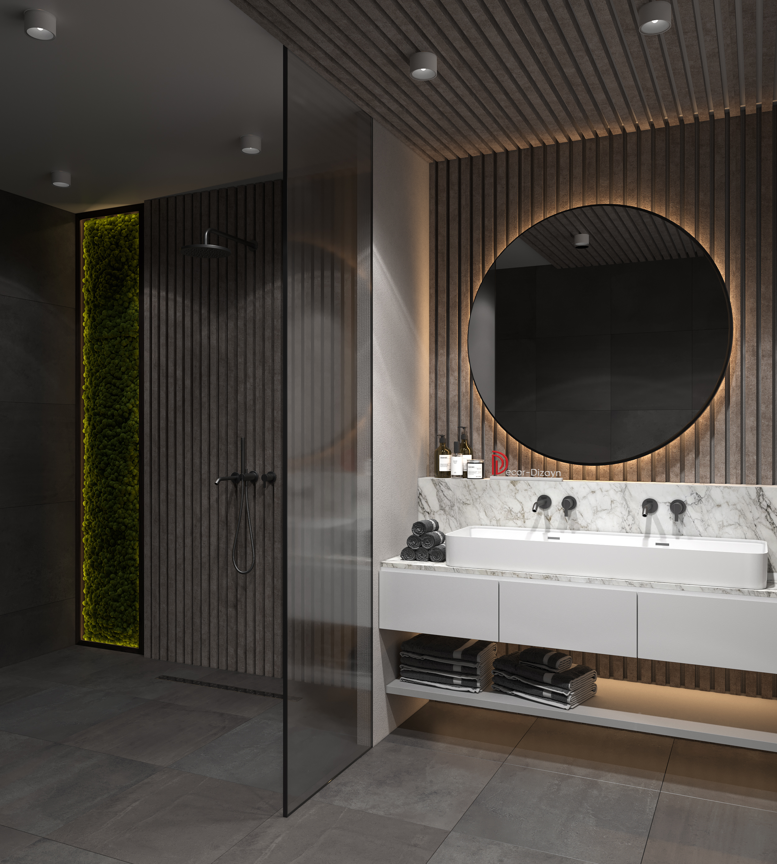 Рейка декоративная Decor-Dizayn 618-25 3000×40×15 фото в интерьере